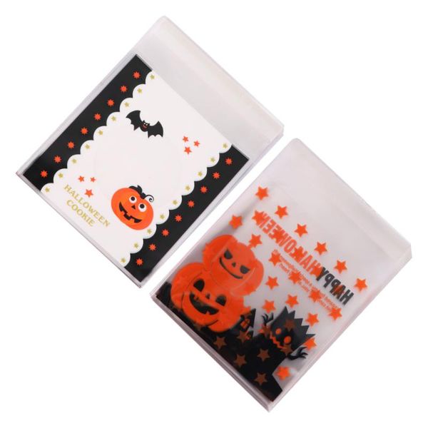 

1 set creative convenient decorative practical lovely halloween storage bag self-adhesive bag packaging