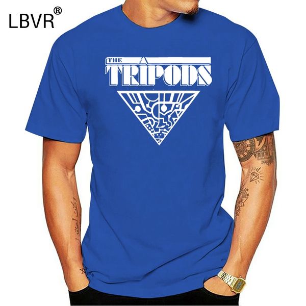 

2020 new brand black cotton t-shirt the tripods t vintage 1980s tv showcustom t shirt new fashion men's t-shirts