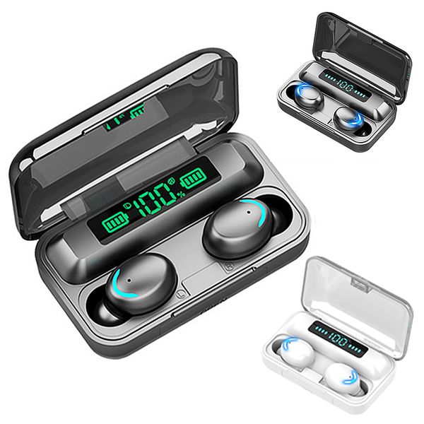 

tws bluetooth 5.0 earphones 2200mah charging box wireless headphone 9d stereo sports waterproof earbuds headsets with microphone