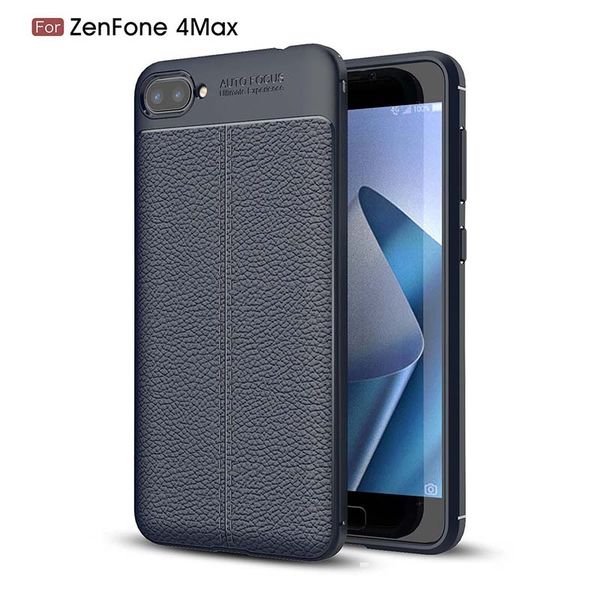 

slim fit ultra thin carbon fiber case for asus 4 max leather pu soft tpu silicone rubber bumper shockproof phone back cover