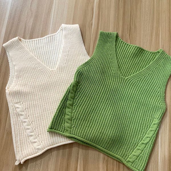 

pullover children's clothes sweaters vest for boys baby sweater infant solid color v-neck little kids girls knitted waistcoats outerwea, Blue