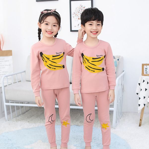 

cartoon pajamas children kids pajamas for girls sleepwear kids christmas pajama sets animal pyjamas full sleeve nightwear, Blue;red