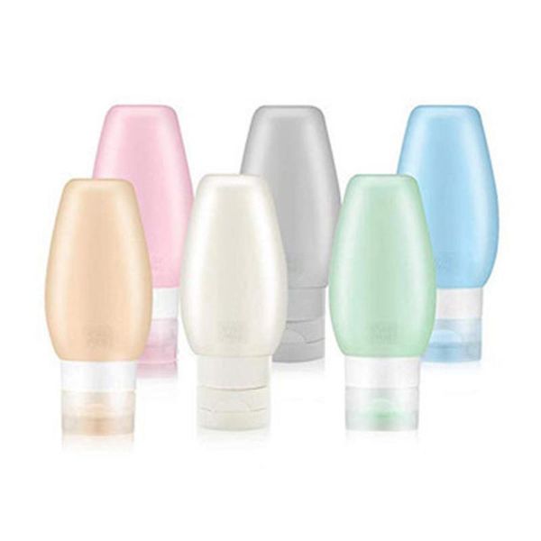 

60ml/90ml silicone shower gel bottle portable travel refillable cosmetics shampoo dispenser storage bottle