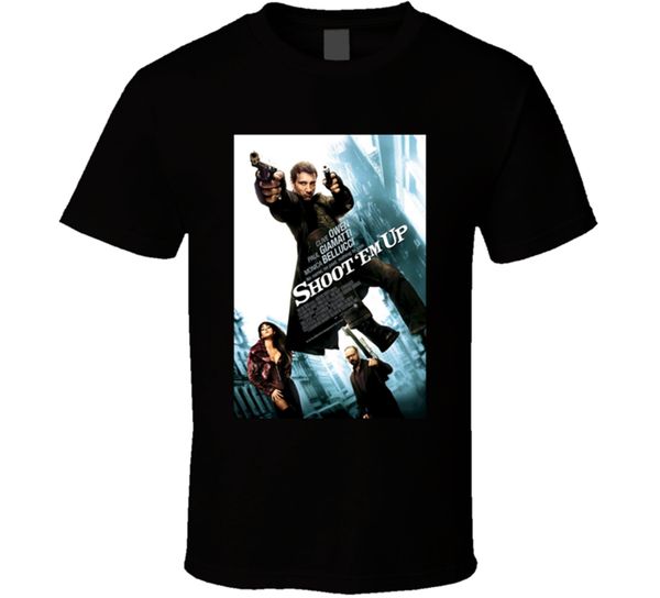 

new shoot 'em up classic action movie men's t-shirt size s-2xl graphic tee shirt
