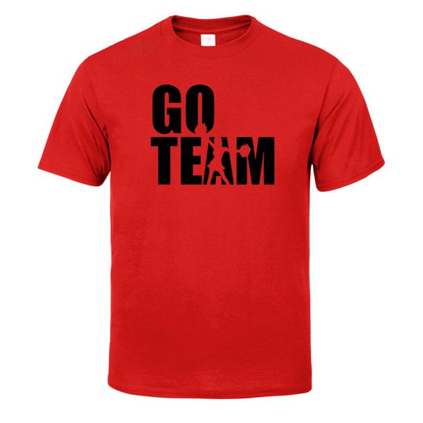 

go team cheerleader cotton funny t shirts o-neck t-shirt men brand print t shirt men tees casual men's t-shirt