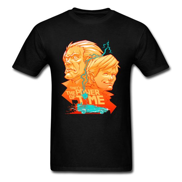 

power of time tshirt men back to the future тенниска доктор кто delorean автомобилей graphic tshirt 2019 fiction фильм cotton топы тис
