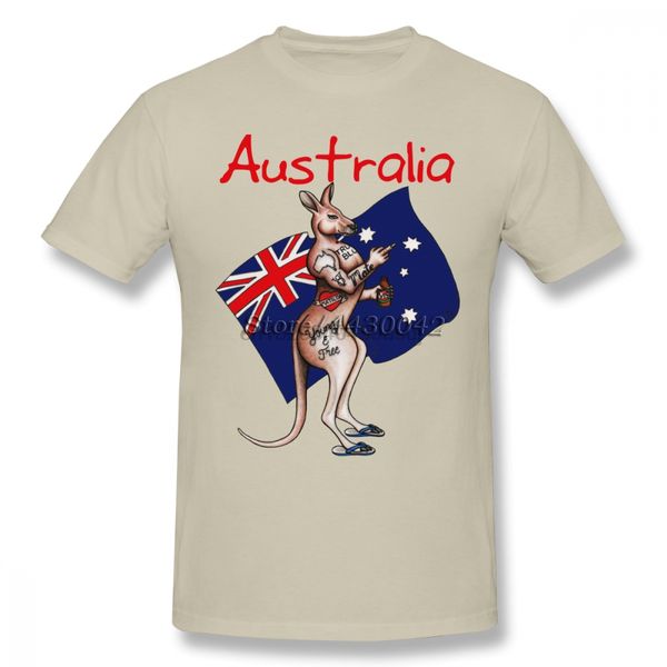 

австралия флаг кенгуру футболки для мужчин плюс размер хлопок команды tee shirt 4xl 5xl 6xl camiseta