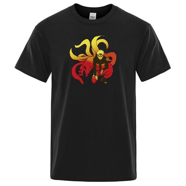 

funny mens t shirts novelty tshirt men naruto nine-tails t-shirt 2019 summer cotton harajuku male tee short sleeve