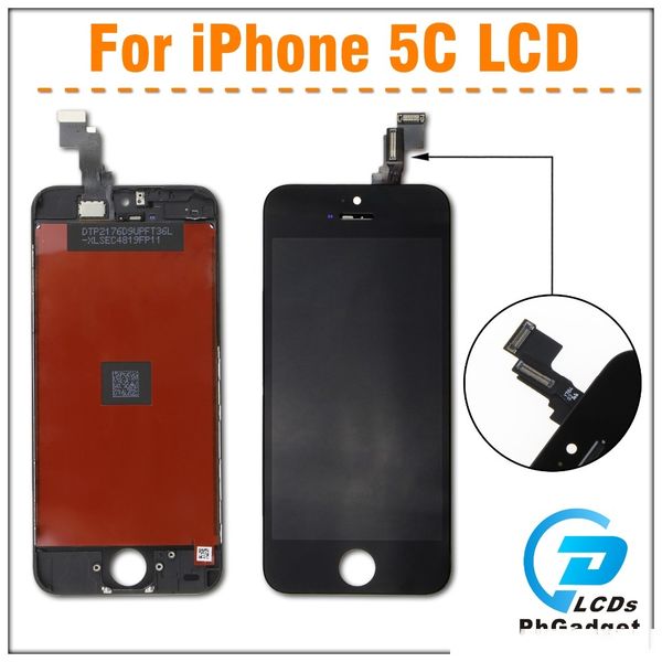 

20pcs/lot display , quality a for iphone 5c lcd screen , no dead pixel digitizer white/black