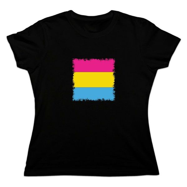 

pansexual pansexuality pride flag women's novelty t-shirt funny tee shirt