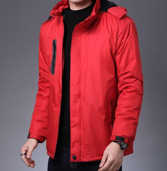 

зима новый стиль плюс бархат сплошные цвета открытый водонепроницаемая куртка куртка мужчин вскользь men's пальто ветрозащитный водонепрониц, Blue;black