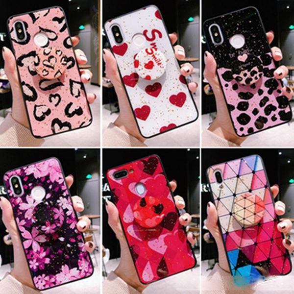 

universal creative soft tpu phone case cover with expandable grip phone holder stand cell phone holder for iphone xs xr dhl