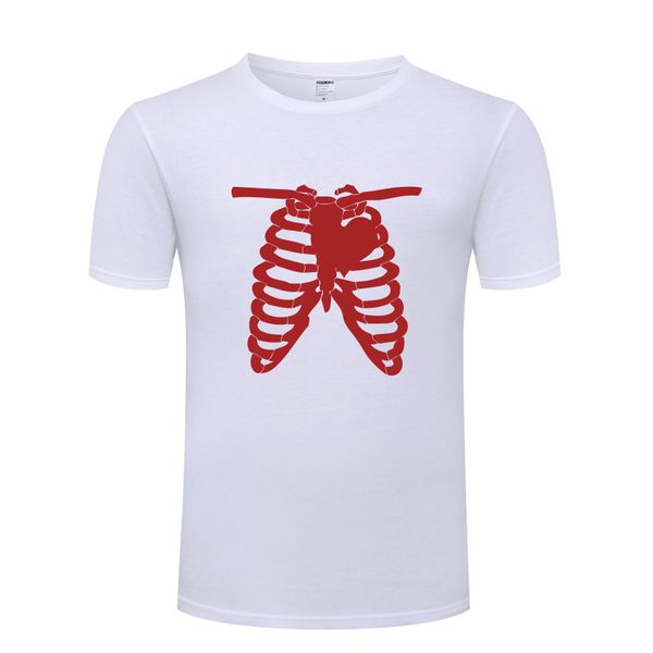 

скелет сердца новизны смешной творческий mens men t shirt тенниска 2018 новый короткие рукава o шеи хлопка вскользь тенниска топ tee