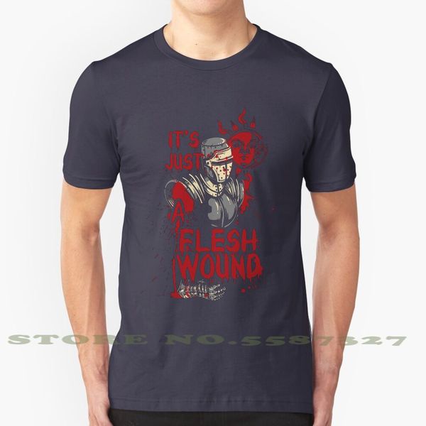 

monty it's just a flesh wound cool design trendy t-shirt tee flesh wound knight monty python holy grail fight cut severed blood