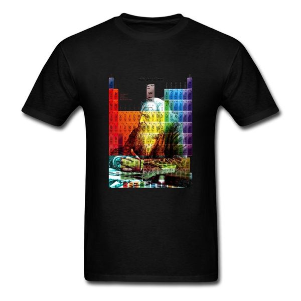 

loose fit mendeleev table tee custom deisgn short sleeve 100% cotton brand tees
