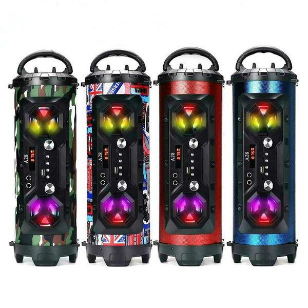 

15w bluetooth speaker with tf fm radio aux usb phone stand for travel bicycle dance portable home outdoor subwoofer