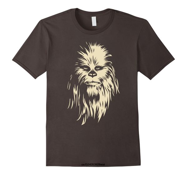 

funny men t shirt novelty tshirt women chewbacca face shadow graphic t-shirt