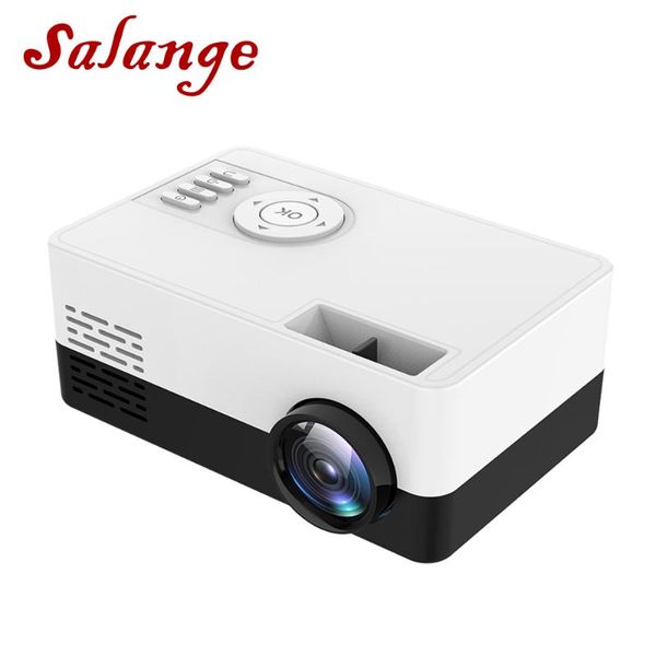

salange j15 mini projector led, 320*240 pixels supports full hd 1080p hdmi usb video beamer home media player kids gift