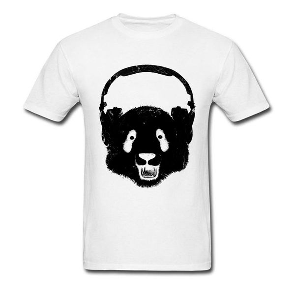 

hiphop headphones panda drunk t shirt latest design fashion men's print short sleeve brand clothing autumn tees on sale