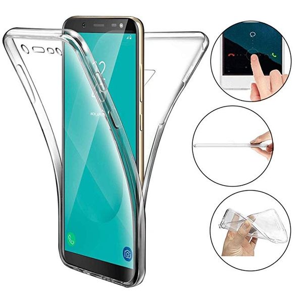 

360 cover full body soft tpu back case for samsung s10 e plus m20 m10 a50 a40 a10