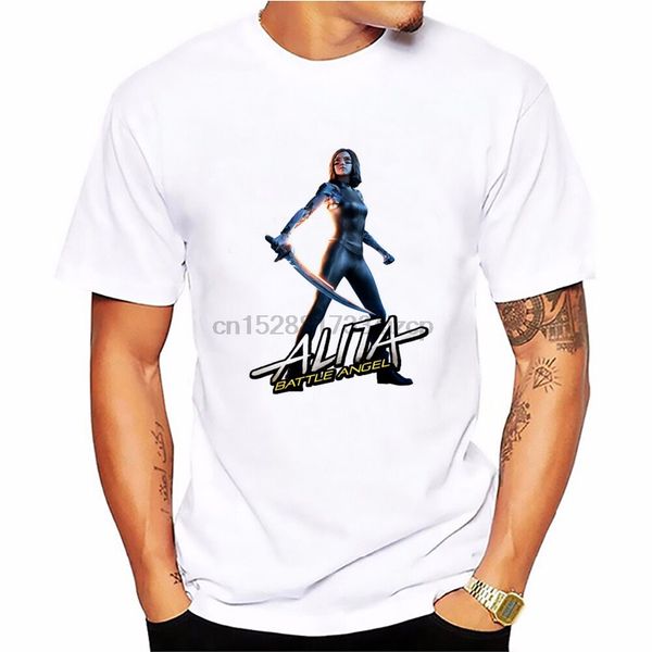 

новое прибытие фильма alita battle angel печать футболка harajuku стиль мужчины женщины hip hop tshirt 2019 t-shirt одежда camiseta hombre