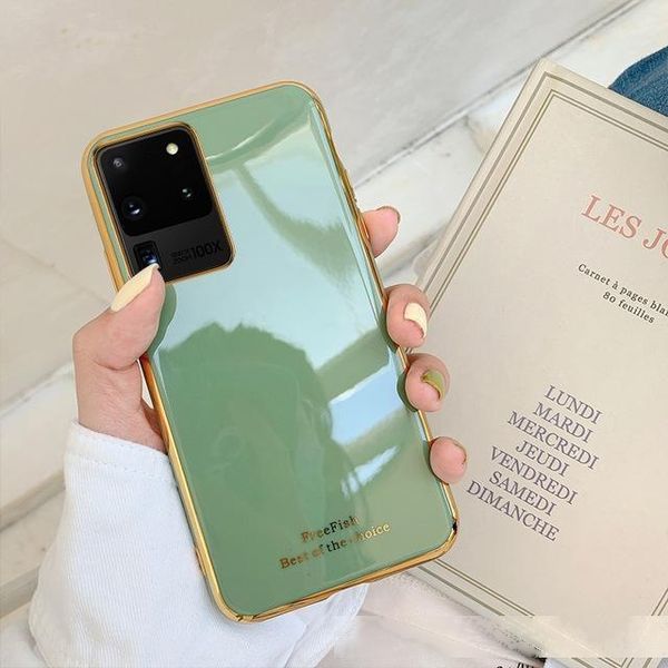 

glossy plating silicone soft phone case for samsung galaxy s10 plus case samsung galaxy note 10 plus luxury designer case shockproof