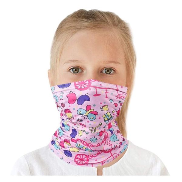 

kids youth neck gaiter sun uv protect face coverage tube 2pc+10pc filters bandanas turban hand band magic scarves outdoor, Blue;gray
