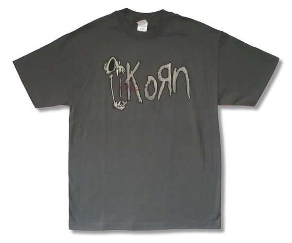 

korn squindo skull logo grey t shirt new official adult