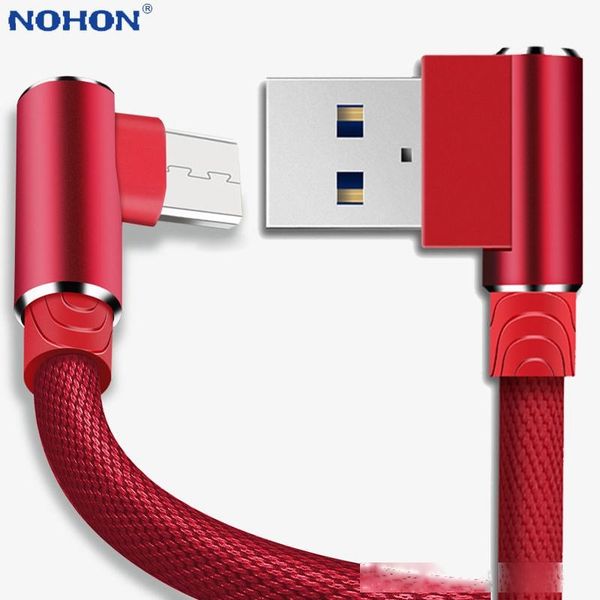 

90 degree micro usb charger cable data cord for samsung s7 huawei lg xiaomi redmi note 4 4x android microusb phone wire