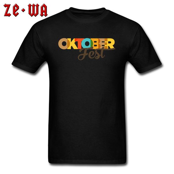 

men & tees groups t-shirt beer oktoberfest custom festival t shirts letter design fashion black tshirt cotton clothing