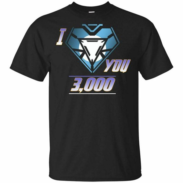 

i love you 3000 t-shirt end game tony stark tee shirt short harajuku hip hop tee shirt