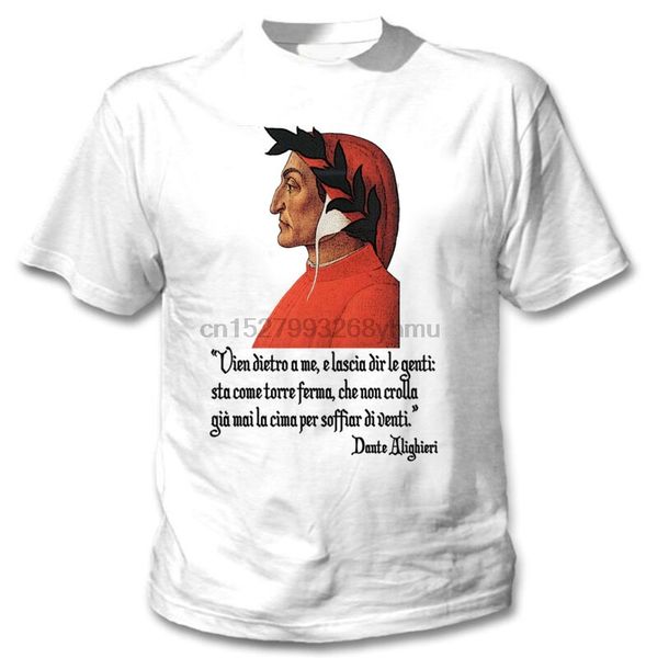 

dante alighieri versetto - new cotton white tshirt