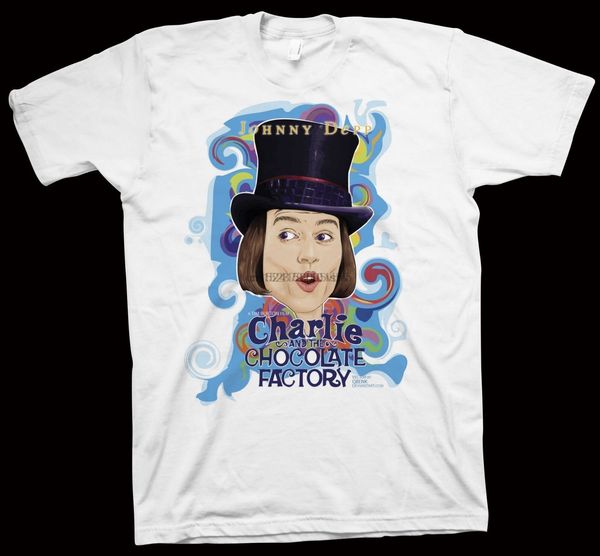 

charlie and the chocolate factory men t-shirt tim burton johnny depp cinema