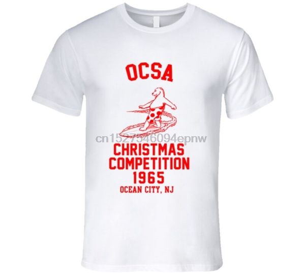 

vintage surf ocsa christmas comp 1965 t shirt ocean city nj surfing association