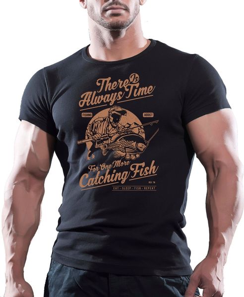 

catching fish fisher t shirt fisherman carp pike tee men's comedy tackle top