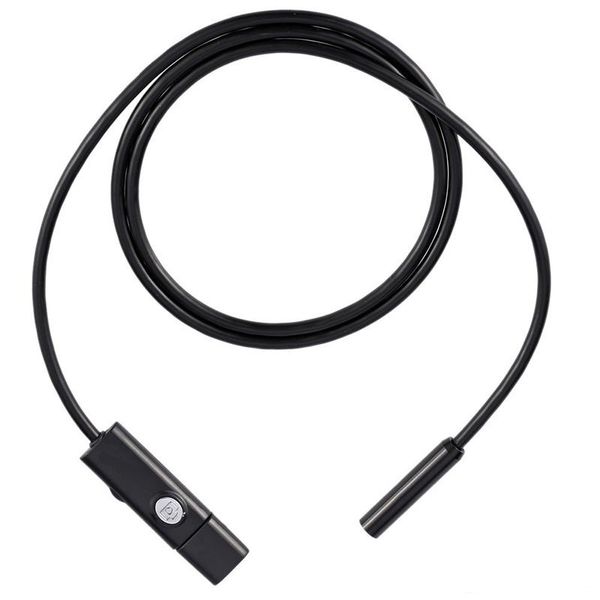 

2in1 endoscope android pc usb inspection camera 9mm 2.0mp hd 720p borescope video mini endoscope camera 6 adjustable leds