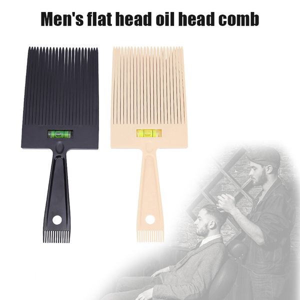 

flat wide tooth hair comb barber cutting dyeing pigment mixing salon hairbrush beard brush cutting hairstyling styling tool t6, Silver