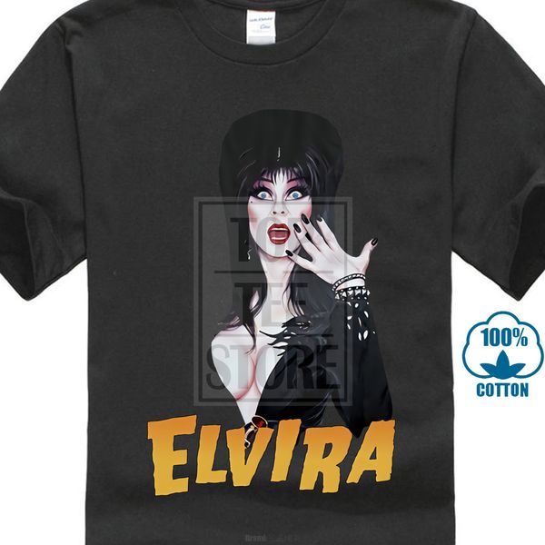 

elvira mistress of the dark movie poster men funny t shirts hip hop harajuku tshirts gym tee shirt skull t-shirt mens clothing