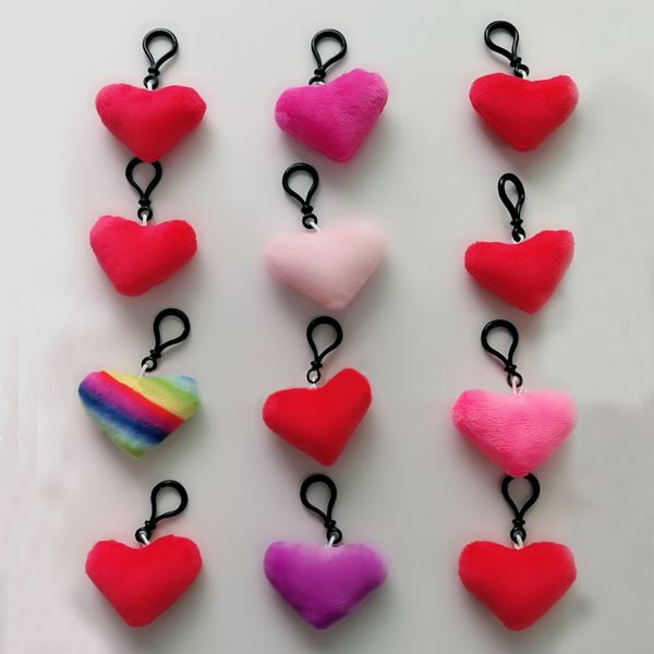 

100pcs / lot плюшевые сердца брелок сердце для lover подарков, Silver