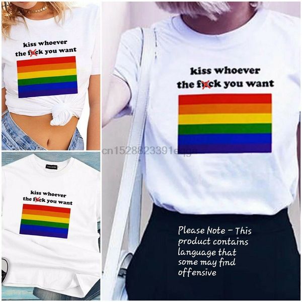 

pride t-shirt t shirt tshirt kiss love gay rainbow lgbt clothing love wins cool gift personality tee shirt