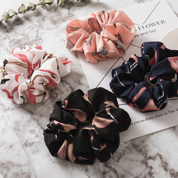 

girls pure color hair adorn new cross hair lady fashion rope headdress flower rubber bands small adorn article-- a bag of four