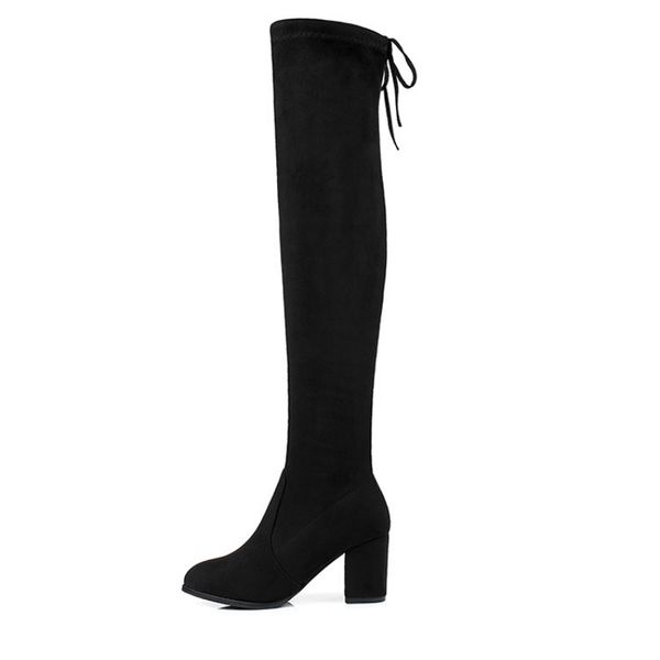 

2020 new autumn and winter women over the knee boots, Black
