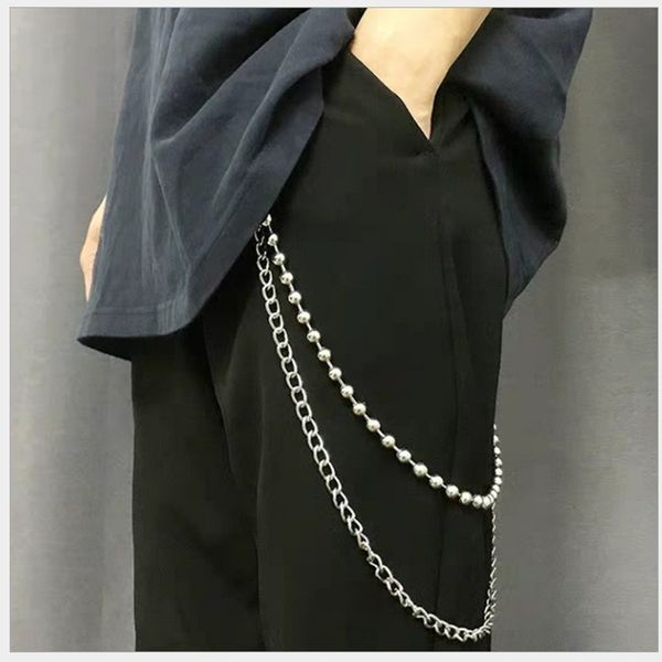 

бусина цепи для штаны punk man pants chain брелок женщины брелок cute couple брелоков wedding цинковый сплав серебряный цвет llaveros, Silver