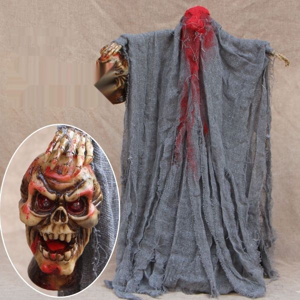 

halloween trick skull room escape haunted house bar ktv decoration props horrible ktv props bar propsskull hanging ghost 1dtso