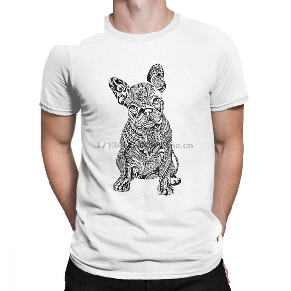 

men polynesian french bulldog dog t shirt cotton clothes cool short sleeve o neck tee shirt plus size t-shirts 4xl 5xl