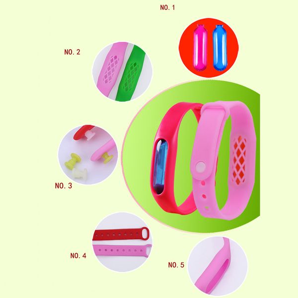 

kid mosquito repellent bracelet silicone wristband plant essential oil capsule mosquito repellent band pest bug control killer