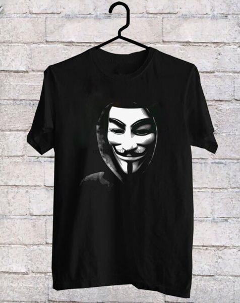 

anonymous guy fawkes mask cool black t shirt tee shirt xs 2xl