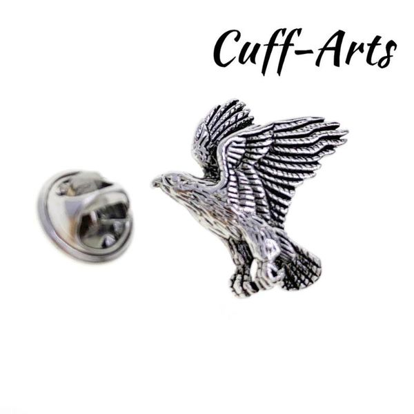 

pins, brooches lapel pin badges for men flying eagle 2021 classic novelty by cuffarts p10363, Gray