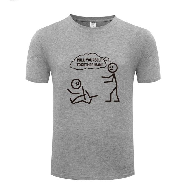 

pull yourself together man funny spoof novelty men's t-shirt t shirt men 2018 new short sleeve o neck cotton casual tee