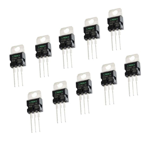 

10pcs l7809 three-terminal stabilized ic 9v 1.5a to-220 voltage regulator